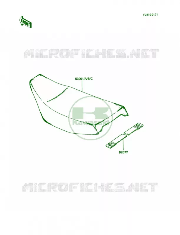 Seat Kawasaki MOTOS 80 1988 KDX80  KDX80-C5