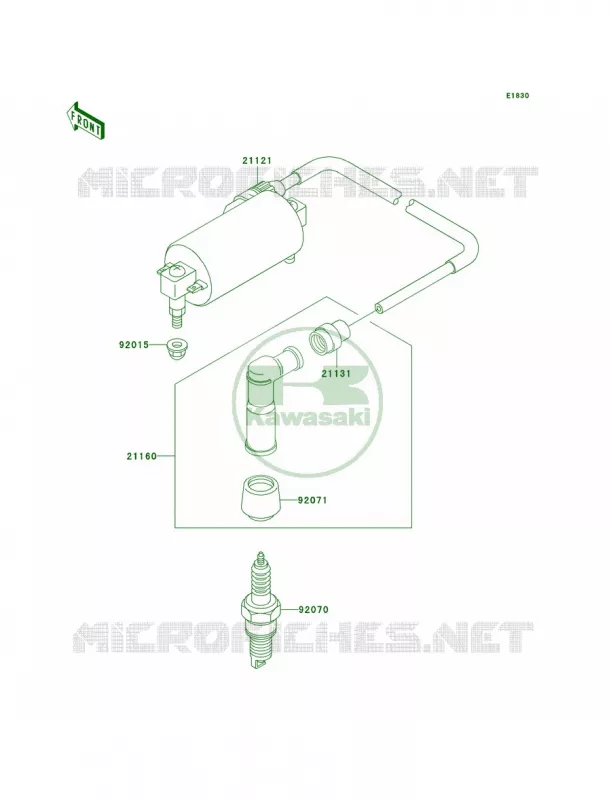 Ignition System Kawasaki QUAD 300 2004 Bayou 300 4X4  KLF300-C16