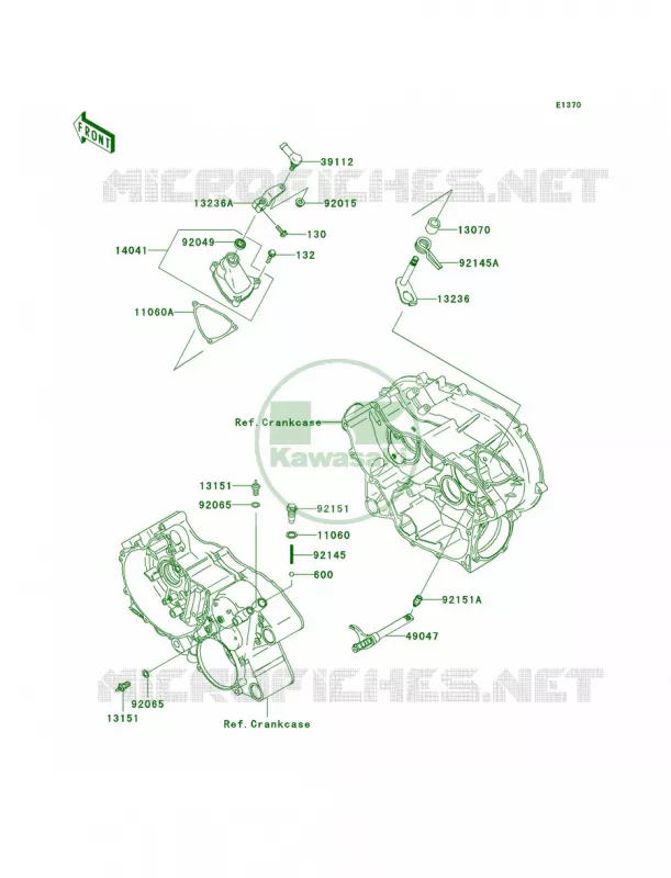 Gear Change Mechanism Kawasaki QUAD 360 2004 Prairie 360 4X4  KVF360-A2