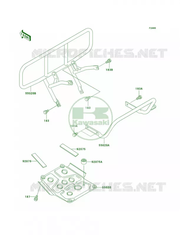 Guards Kawasaki QUAD 220 2002 Bayou 220  KLF220-A15