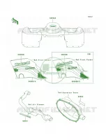 DecalsGreenB4 pour Kawasaki Prairie 300 2002
