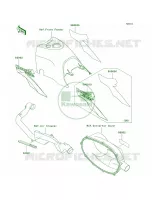 DecalsRedB2 pour Kawasaki Prairie 300 2002
