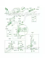 HandlebarB2B3B4 pour Kawasaki Prairie 300 2002