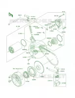 Starter Motor pour Kawasaki Prairie 300 2002