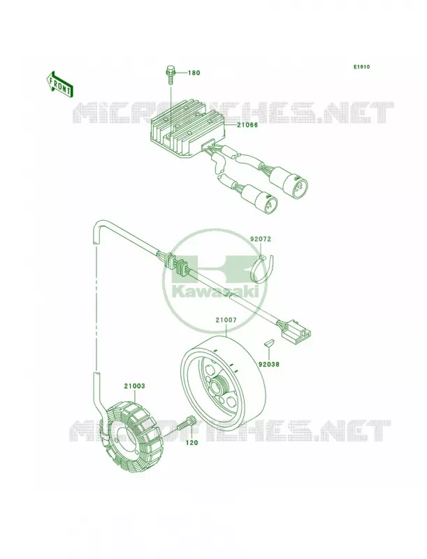 Generator Kawasaki QUAD 300 2002 Prairie 300  KVF300-B4