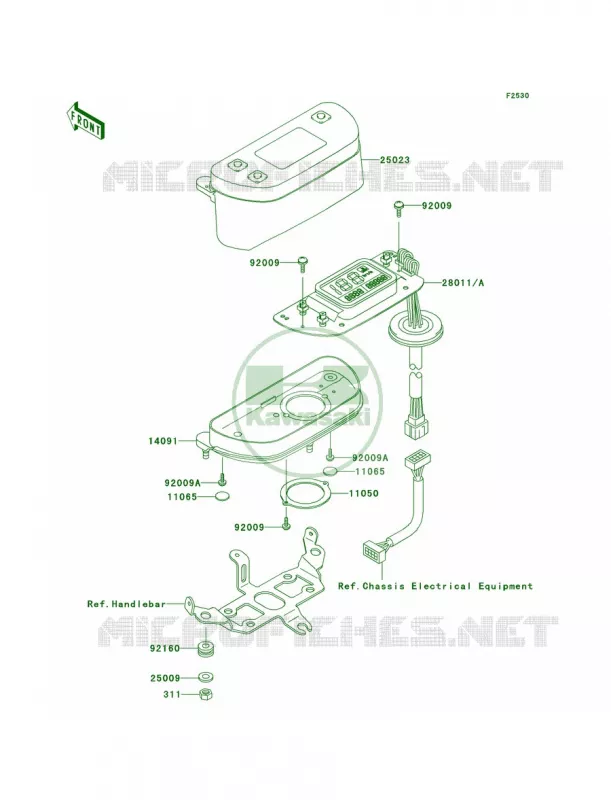 Meters Kawasaki QUAD 400 2002 Prairie 400 4X4  KVF400-C4