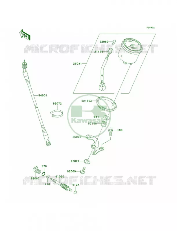 Optional PartsMeters Kawasaki QUAD 400 2002 Prairie 400  KVF400-D4