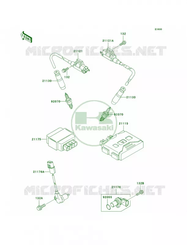 Ignition System Kawasaki QUAD 650 2002 Prairie 650 4X4  KVF650-A1