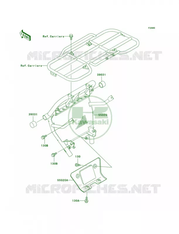 Guards Kawasaki QUAD 400 2001 Prairie 400  KVF400-D3