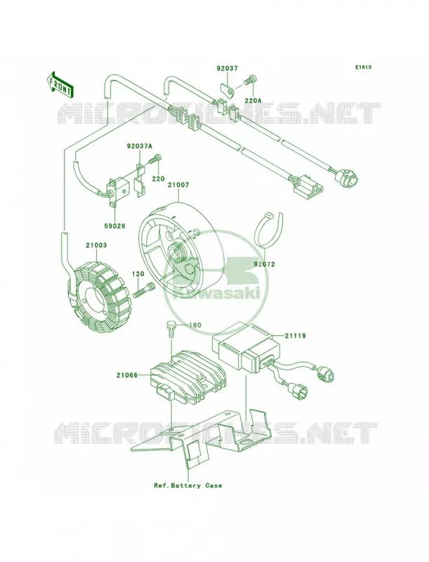 Generator Kawasaki QUAD 300 2000 Lakota 300  KEF300-A6