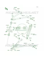 Front Suspension pour Kawasaki Bayou 300 1999