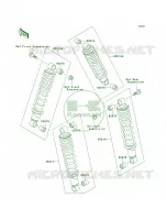 Shock Absorbers pour Kawasaki Bayou 300 1999