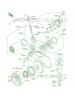 Starter Motor pour Kawasaki Bayou 300 1999