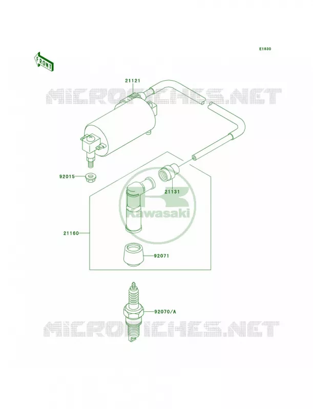 Ignition System Kawasaki QUAD 300 1999 Bayou 300  KLF300-B12