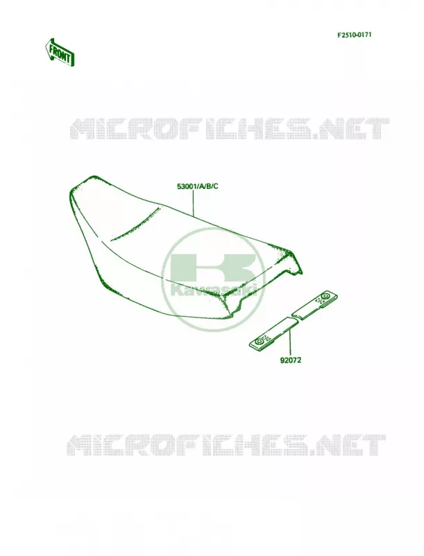 Seat Kawasaki MOTOS 80 1985 KDX80  KDX80-C2