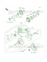 Crankshaft pour Kawasaki Bayou 300 4X4 1999