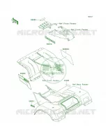 DecalsGreenKLF300 C13 pour Kawasaki Bayou 300 4X4 1999