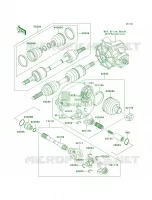 Drive ShaftFront pour Kawasaki Bayou 300 4X4 1999