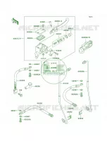 Front Master Cylinder pour Kawasaki Bayou 300 4X4 1999