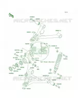 Front Suspension pour Kawasaki Bayou 300 4X4 1999
