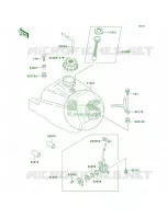 Fuel Tank pour Kawasaki Bayou 300 4X4 1999