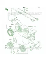 Generator pour Kawasaki Bayou 300 4X4 1999