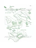 Labels pour Kawasaki Bayou 300 4X4 1999