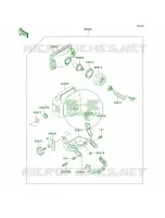 Optional PartsHeadlight pour Kawasaki Bayou 300 4X4 1999