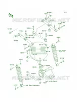 Rear Suspension pour Kawasaki Bayou 300 4X4 1999