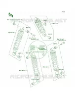 Shock Absorbers pour Kawasaki Bayou 300 4X4 1999