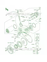 Starter Motor pour Kawasaki Bayou 300 4X4 1999