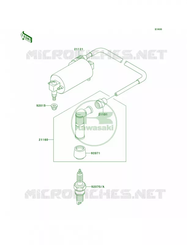 Ignition System Kawasaki QUAD 300 1999 Bayou 300 4X4  KLF300-C11