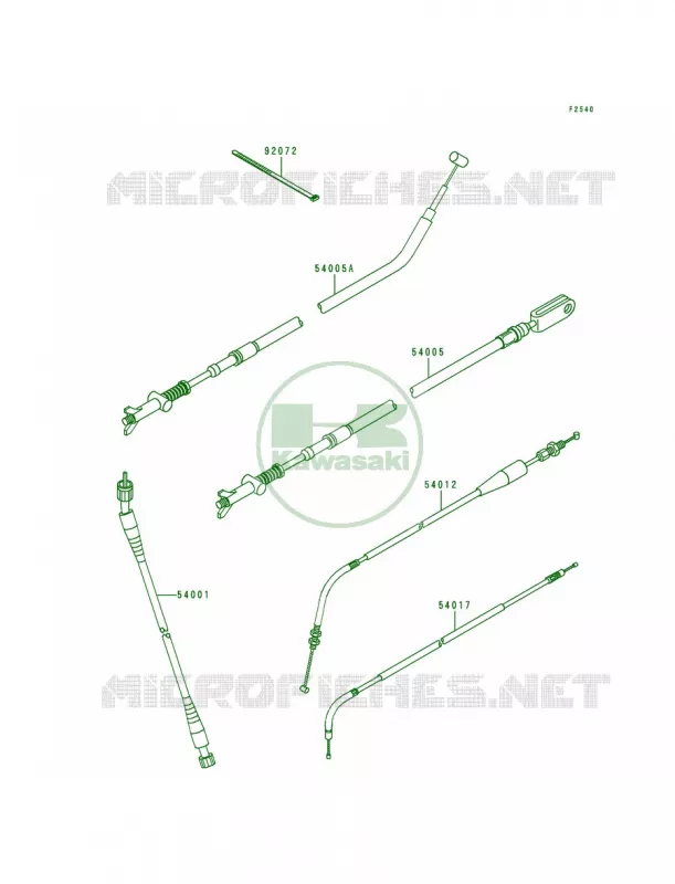 Cables Kawasaki QUAD 400 1999 Bayou 400 4X4  KLF400-B7