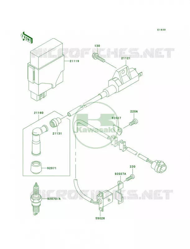 Ignition System Kawasaki QUAD 300 1999 Prairie 300 4X4  KVF300-A1
