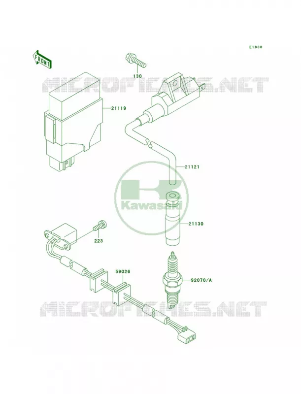 Ignition System Kawasaki QUAD 400 1999 Prairie 400 4X4  KVF400-C1