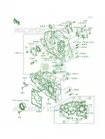 Crankcase pour Kawasaki Lakota 300 1998