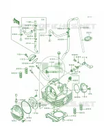 Cylinder Head pour Kawasaki Lakota 300 1998