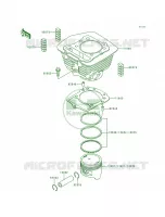CylinderPistons pour Kawasaki Lakota 300 1998