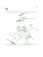 DecalsRedKEF300 A4 pour Kawasaki Lakota 300 1998