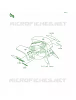 DecalsRedKEF300 A5 pour Kawasaki Lakota 300 1998