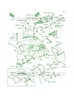 Front Fenders pour Kawasaki Lakota 300 1998