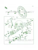 Rear Brake pour Kawasaki Lakota 300 1998