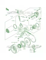 Starter Motor pour Kawasaki Lakota 300 1998