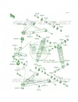 Suspension pour Kawasaki Lakota 300 1998