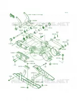 Swingarm pour Kawasaki Lakota 300 1998