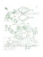 Air Cleaner pour Kawasaki Bayou 220 1998