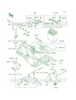 Battery Case pour Kawasaki Bayou 220 1998