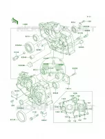 Crankcase pour Kawasaki Bayou 220 1998