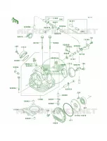 Cylinder Head pour Kawasaki Bayou 220 1998