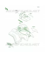 DecalsGreenKLF220 A11 pour Kawasaki Bayou 220 1998